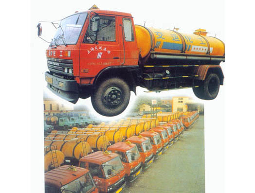 Steel-lined plastic PE hydrochloric acid tank truck